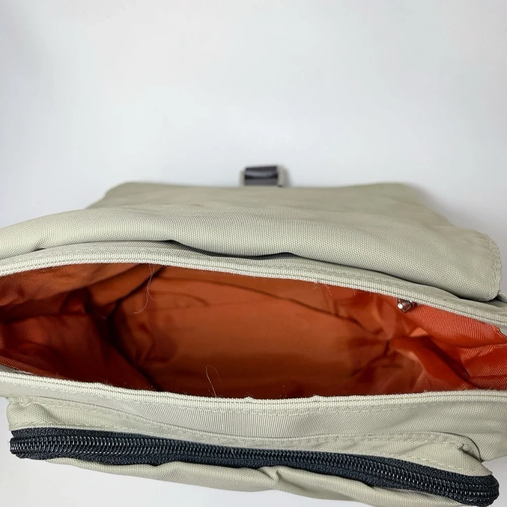 Derek Alexander Unisex Half Flap Front Organizer Crossbody Bag